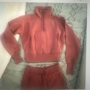 Half-Zip Sweatshirt and Joggers Set